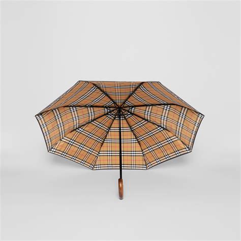 burberry umbrella vintage|burberry check lined folding umbrella.